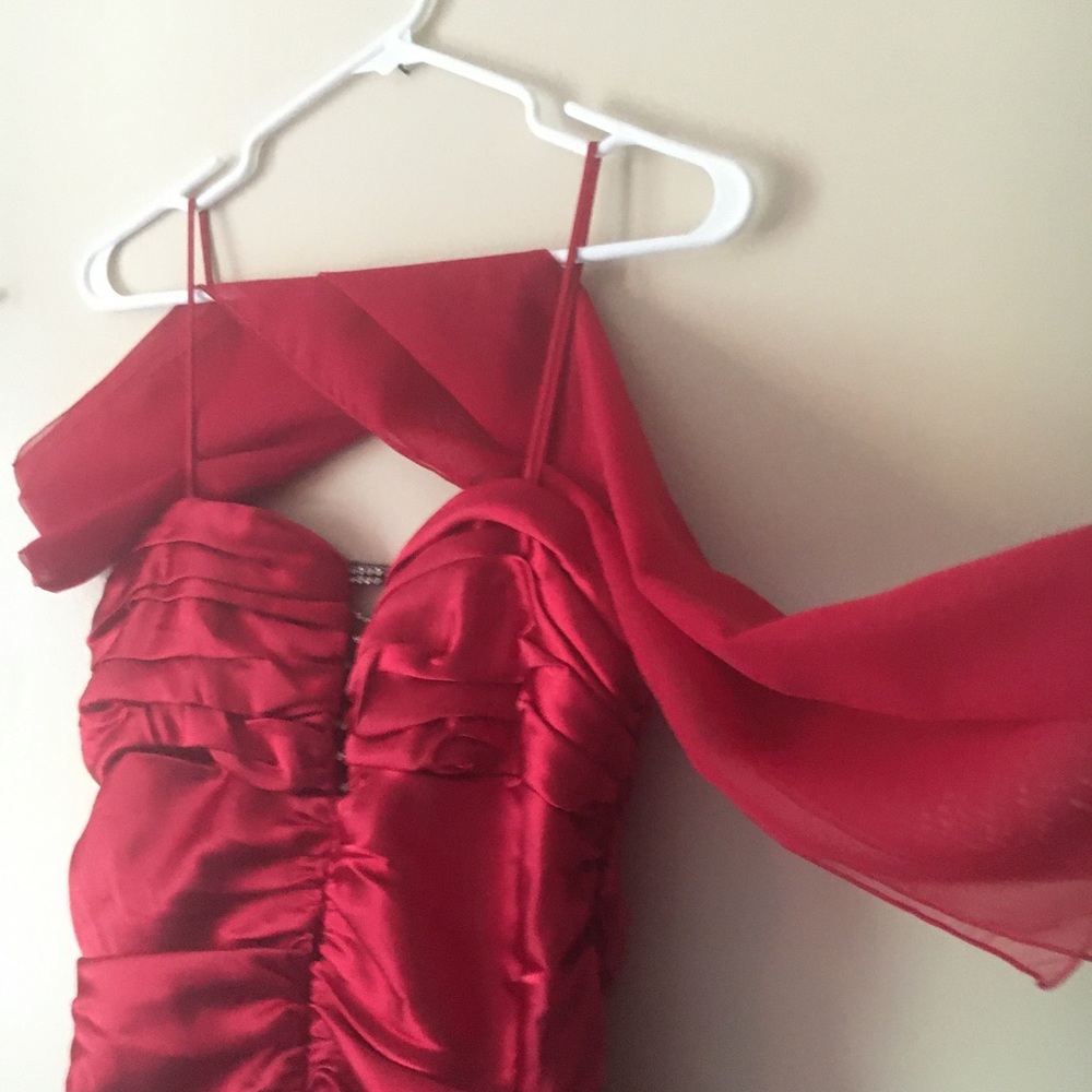 Beautiful satin red dress